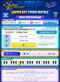 Super Key Chord Matrix Major Triad Challenge interactive music theory game
